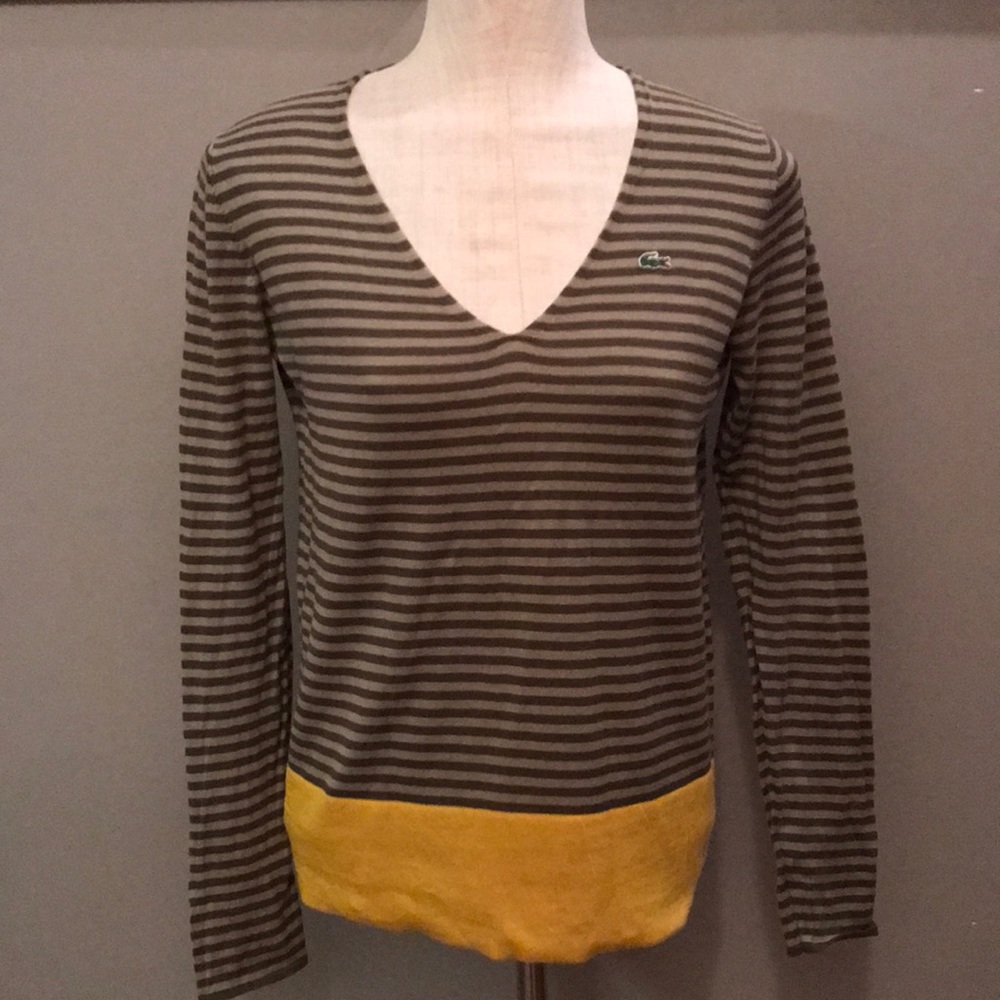 Lacoste v neck sweater